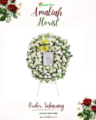 Krans Bunga Duka Cita di Kadumanis